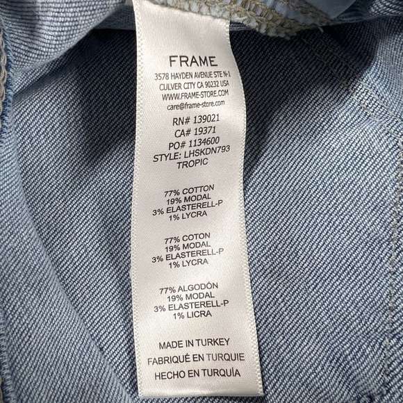 FRAME Le High Skinny Double Needle Jeans Tropic 25 - Picture 12 of 13